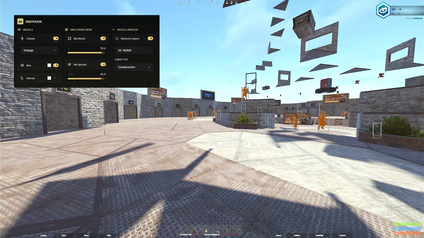 Screenshot 32 do cheat Rust Enot Hook